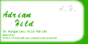 adrian hild business card